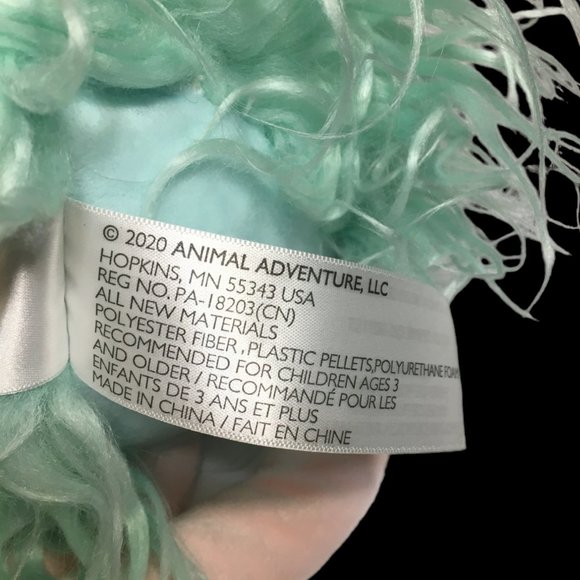 Animal Adventure Flamingo Ostrich Bird Plush Long legged 25" Teal Blue Pink Toy - Picture 8 of 9